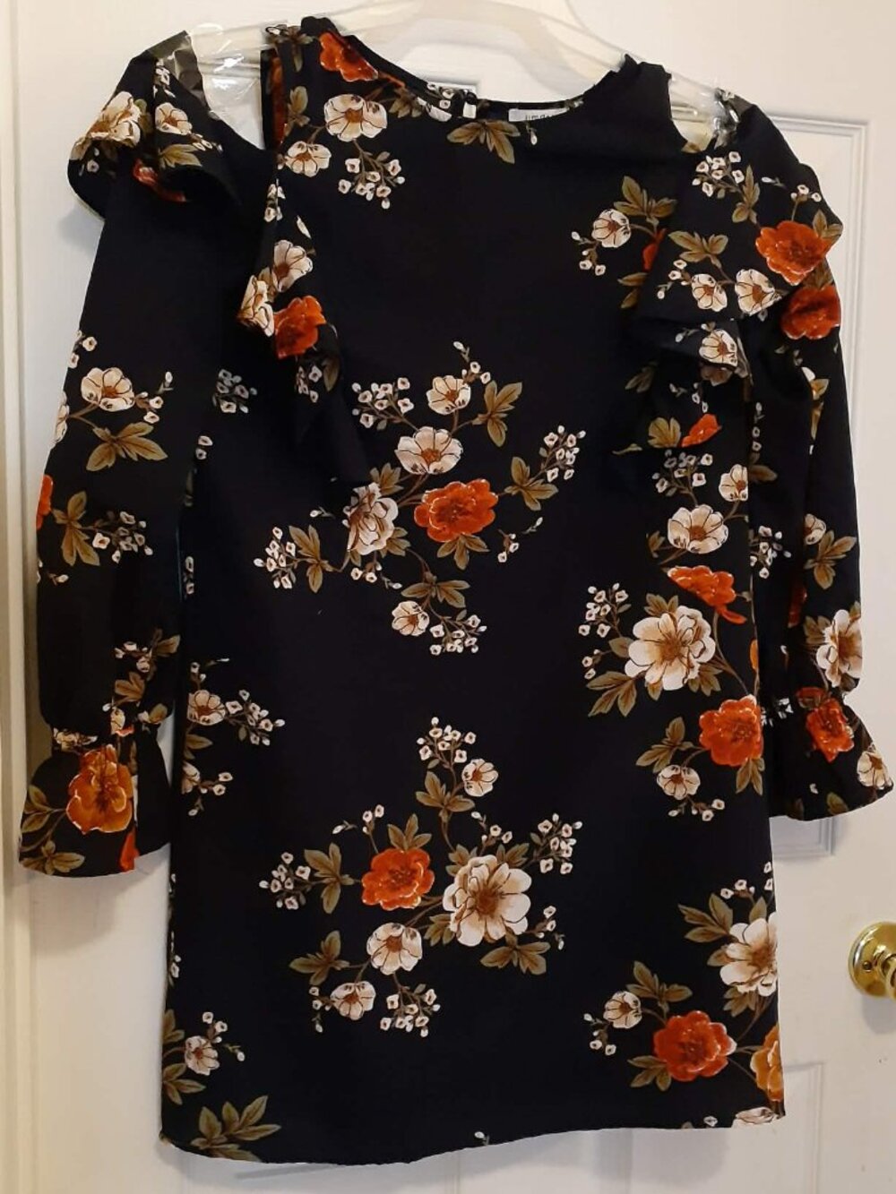 UMGEE Women's Floral Cold Shoulder Dress